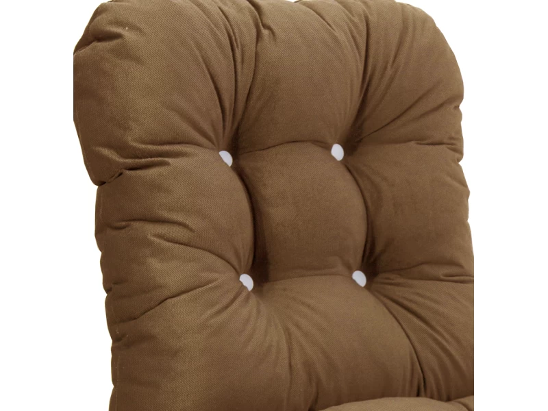 Μαξιλάρι Velure κάθισμα με ενσωματωμένη πλάτη - μπαμπού - Μονόχρωμο πορτοκαλί