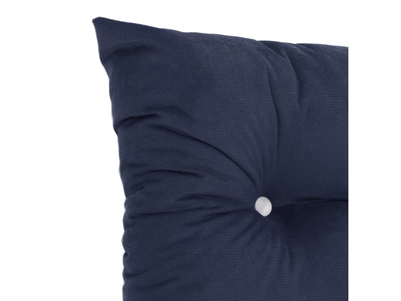 Μαξιλάρι Velure πλάτης με 2+ κουμπιά μπλε σκούρο