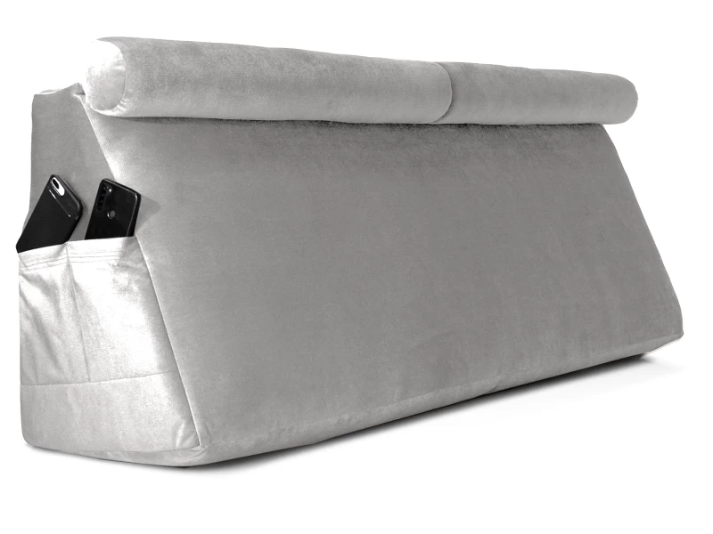 Μαξιλάρι ορθοπεδικό 2 κλίσεων για κρεβάτι Velure πλάτης τριγωνικό (Φάλτσο) λευκό 250-Memory foam